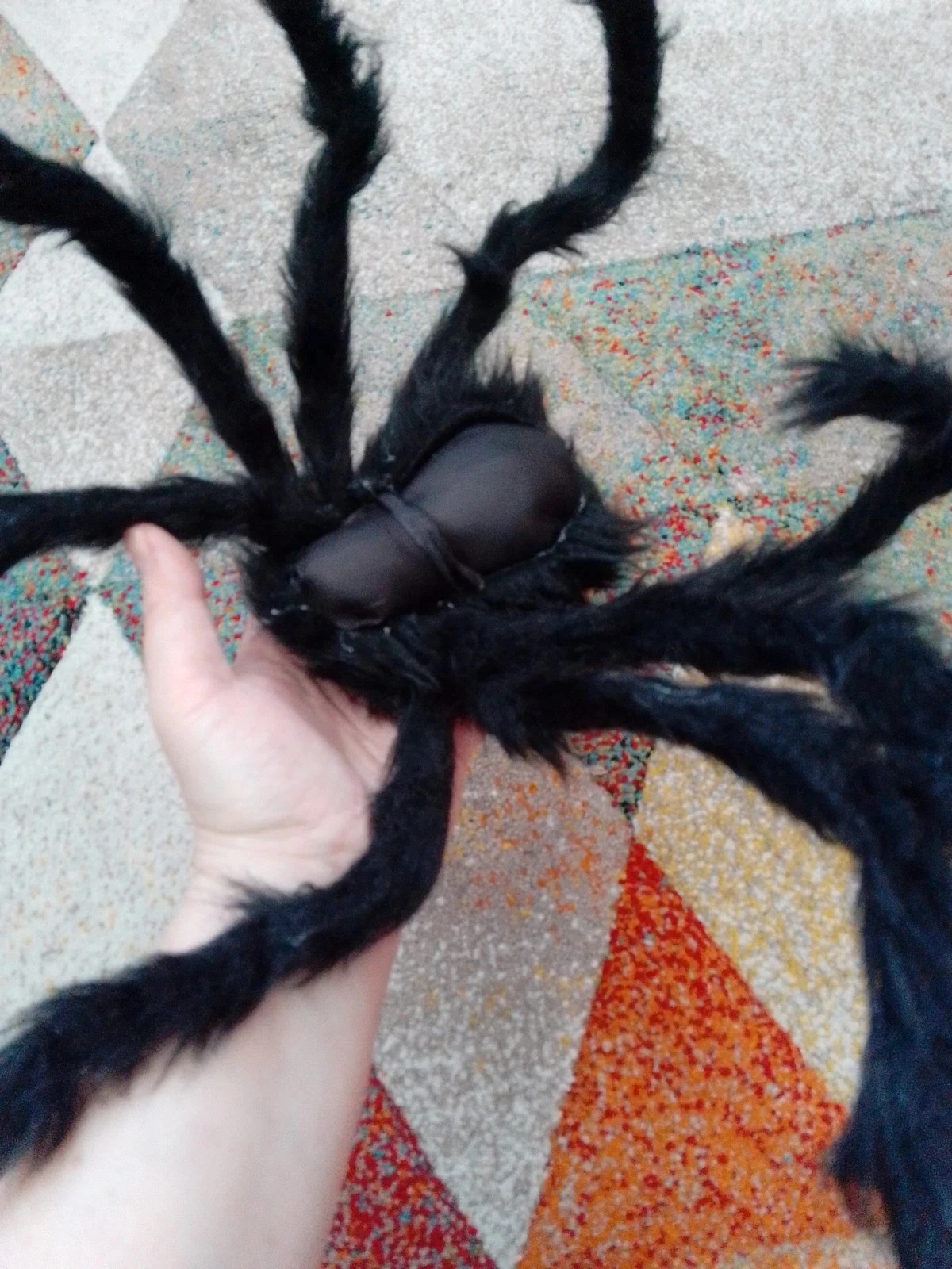 Grote zwarte spin pluche – photo 3